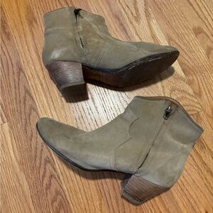 Isabel Marant Suede Tan Ankle Boots